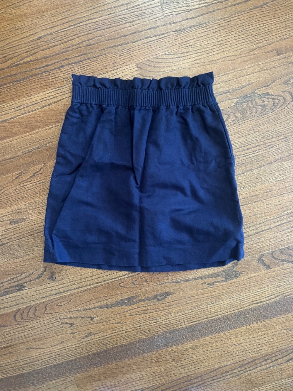 J.CREW Navy Paperbag Mini Skirt